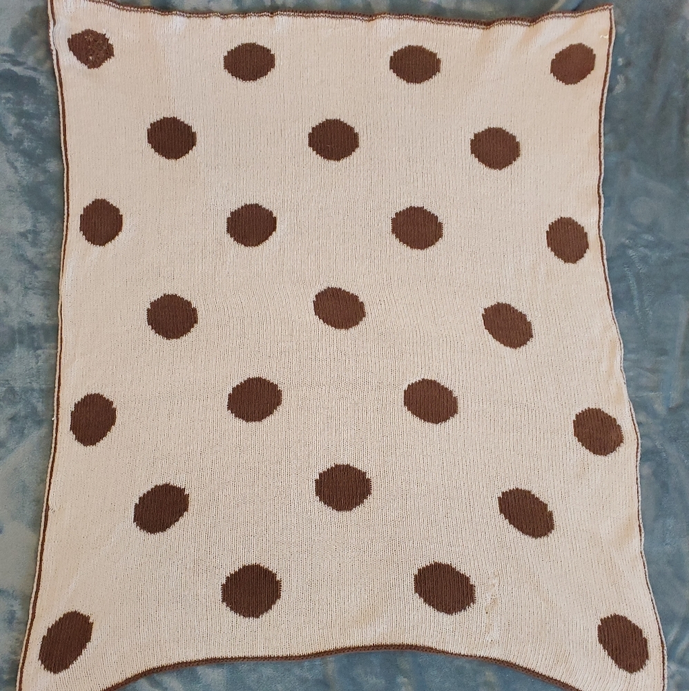 ❣LUXE REVERSABLE POLKA DOTTED BABY BLANKET❣